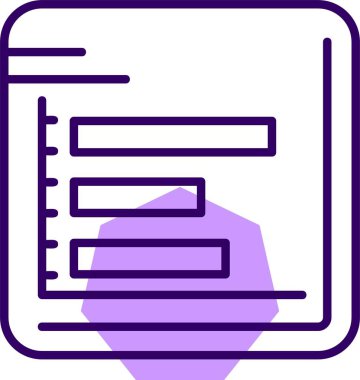 çubuk çizelgesi vektör illüstrasyonu