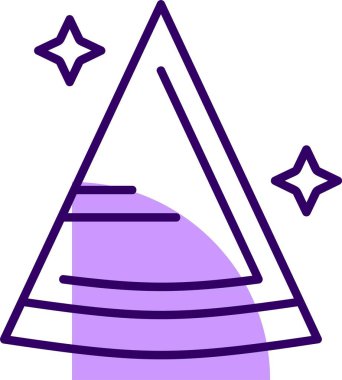 Parti şapkasının vektör illüstrasyon simgesi 