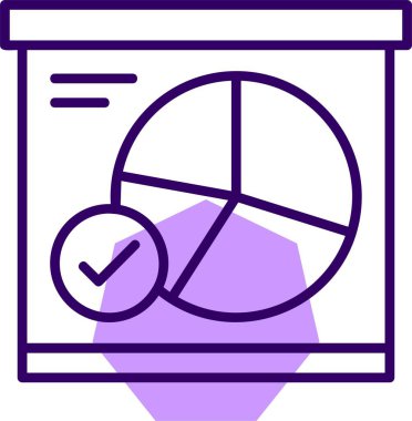 Pasta grafiği vektör illüstrasyonu 