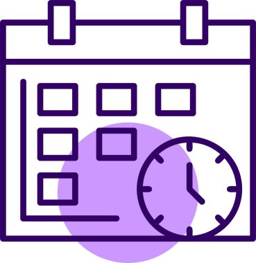  Son teslim tarihi web simgesi, basit vektör illüstrasyonu