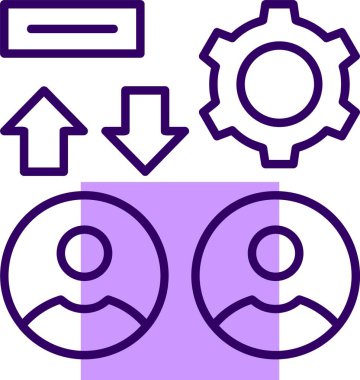 Basit Takım Çalışması vektör illüstrasyonu