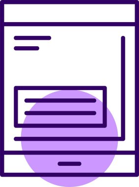 tablet simgesi, vektör illüstrasyonu