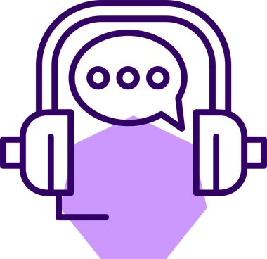 Müşteri hizmeti simgesi vektör illüstrasyon tasarımı