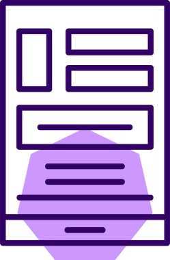 Cep telefonu. Web simgesi basit illüstrasyon