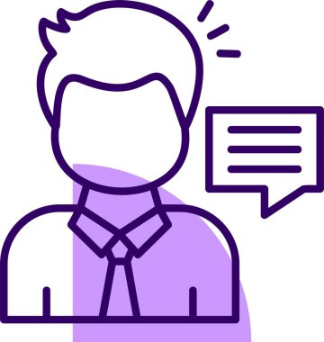 Danışmanlık simgesi vektör çizimi tasarımı