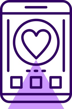 kalp, simge gibi, vektör tasarımı