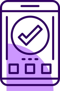 Basit illüstrasyon web simgesini işaretle 