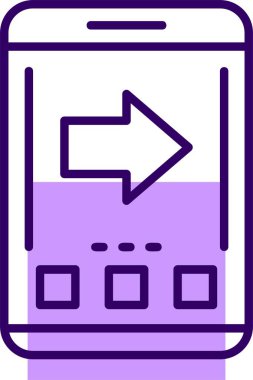 Ok. Web simgesi basit illüstrasyon