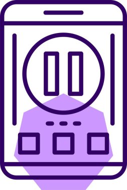 Simge vektör resimlemesini duraklat