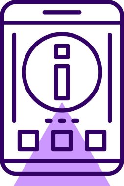 Uyarı Bilgilendirme simgesi vektör illüstrasyonu