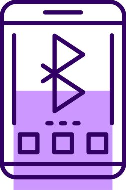 bluetooth. Web simgesi basit illüstrasyon 