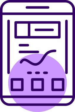 Analizler. Web simgesi basit tasarım