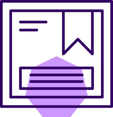 paket web simgesi, vektör çizim 