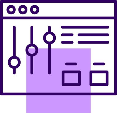 Süzgeç. Web simgesi basit illüstrasyon