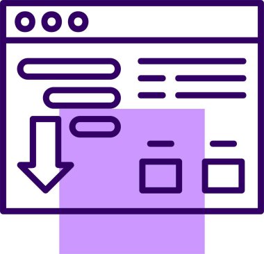 Web simgesini sırala, vektör illüstrasyonu