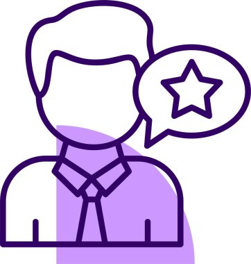 Müşteri geribildirim simgesi, vektör illüstrasyonu basit tasarım