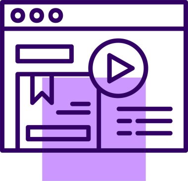 video simgesi vektör illüstrasyonu 