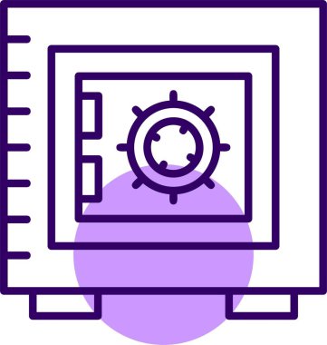 Kasa web simgesi basit tasarım