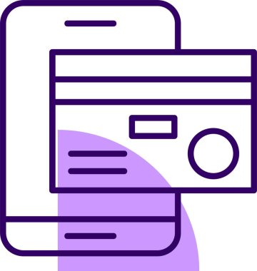 mobil bankacılık simgesi, vektör illüstrasyonu 