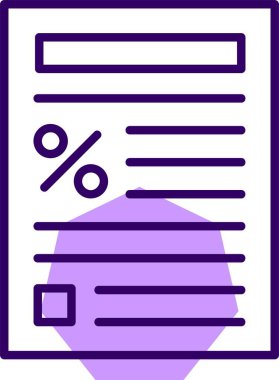 Vergi konsepti simgesi, vektör illüstrasyonu basit tasarım