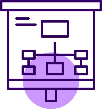 analitik grafik ikon vektör illüstrasyonu 