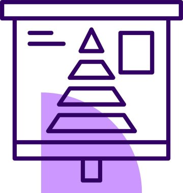 analitik grafik ikon vektör illüstrasyonu 