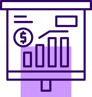 Ekonomi grafiği vektör illüstrasyonu  