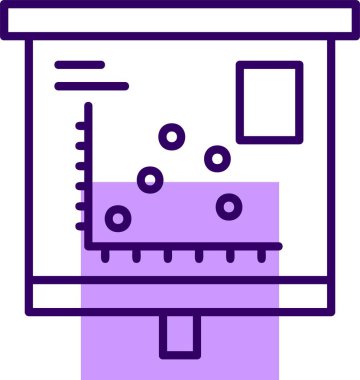 Eşsiz iş grafiği vektör çizelgesi simgesi 