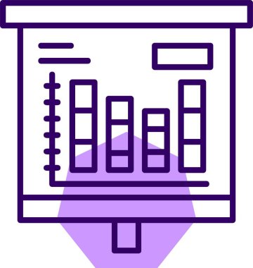 çubuk çizelgesi vektör illüstrasyonu