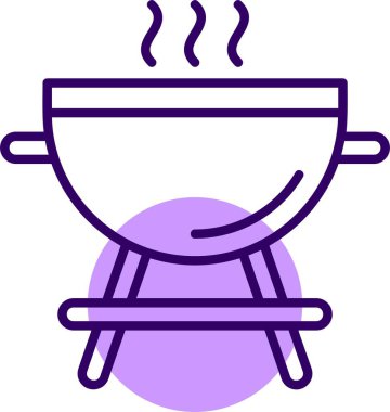 Açık hava Izgara Simgesi Barbekü ve Yemek İçin Mükemmel