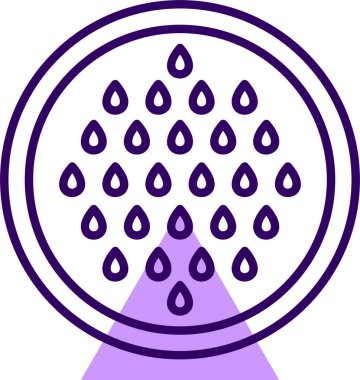 Karpuz meyve ikonu, vektör illüstrasyonu