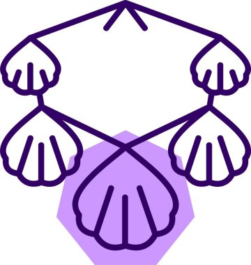 Kabuk Vektörü Simgesi, Kabuklu Deniz Ürünleri İnci Logosu, Deniz Kabuğu Sembolü