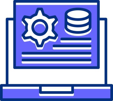 Uygulama Ayarlama Web simgesi, basit vektör illüstrasyonu 