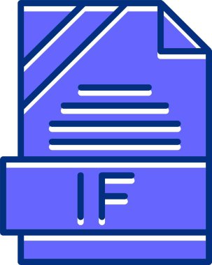 eğer dosya biçimi simgesi vektör illüstrasyonuysa