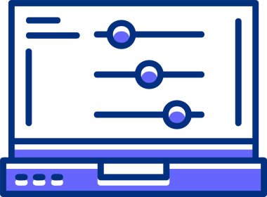 bilgisayar ekranı simgesi. özet çizimi