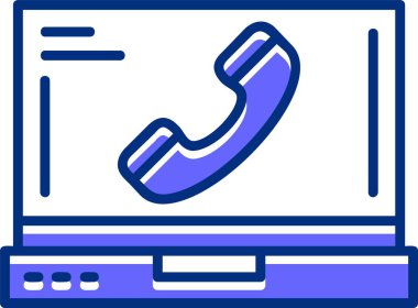Telefonunuz var. Web simgesi basit illüstrasyon 