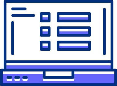 Web Menü Simgesi. Web Düğmesi kavramı. Vektör İllüstrasyonu. Düz Tasarım Biçimi