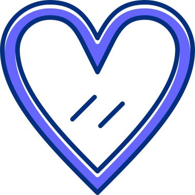 Vektör illüstrasyon kalp simgesi  