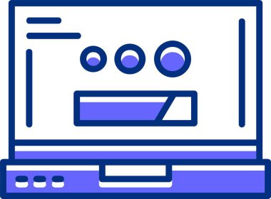 Web arayüzü simgesi yükleniyor - taslak biçimi