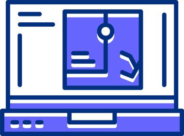 GPS web simgesi basit illüstrasyon