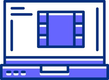 video simgesi vektör illüstrasyonu 