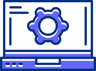 dişli simgesi vektör illüstrasyonu