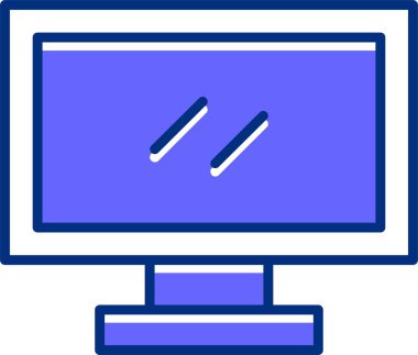 Lcd web simgesi basit illüstrasyon