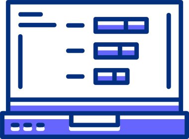grafik düz vektör simgesi, istatistik