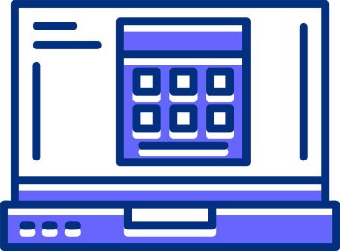 hesap makinesi simgesi vektör illüstrasyonu 