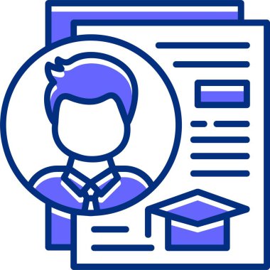 eğitim web simgesi basit illüstrasyon