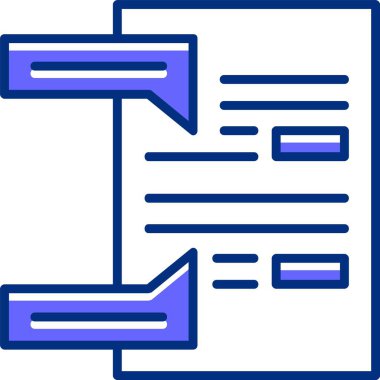 Tavsiye web simgesi basit illüstrasyon