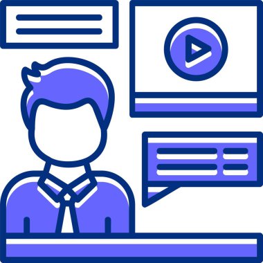 video simgesi vektör illüstrasyonu 