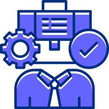 görev simgesi vektör illüstrasyon tasarımı