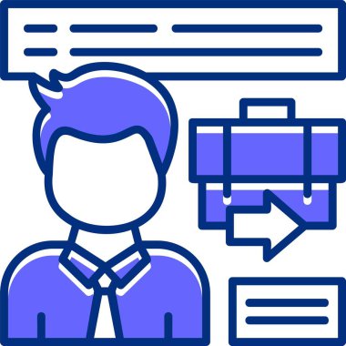 Web iş adamının vektör illüstrasyonu 